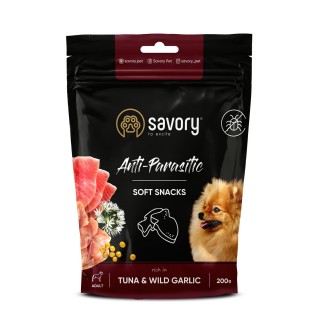 Ласощі для собак Savory 200 г - тунець та дикий часник