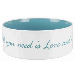 Миска керамічна Trixie Pet's Home 1,4 л кремово-блакитний