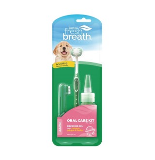 TropiClean Fresh Breath Oral Care Kit for Puppies - набір для догляду за порожниною рота у цуценят Свіжий подих, 59мл