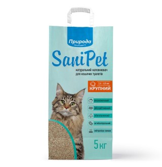 Наповнювач для котячого туалету Sani Pet 5 кг - бентонітовий