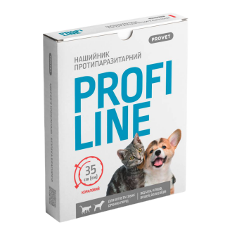 Нашийник для котів PROVET Profiline 35 см - кораловий