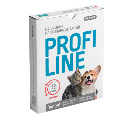 Нашийник для котів PROVET Profiline 35 см - кораловий