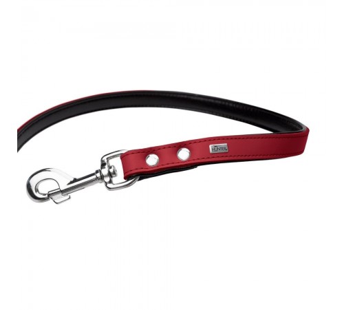 Повідець Hunter Basic S 1,1 м/15 кг - червоний/чорний