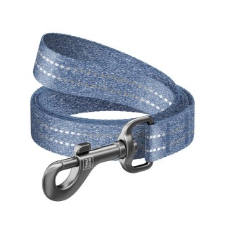 Повідець для собак Collar Waudog Re-cotton M - синій