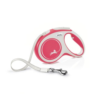 Повідець-рулетка Flexi зі стрічкою «New Comfort» М 5м / 25 кг (червона)