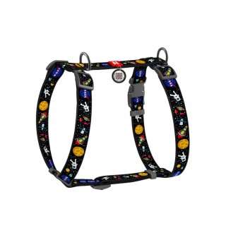 Шлея для собак Collar Nylon H-подібна S - чорний