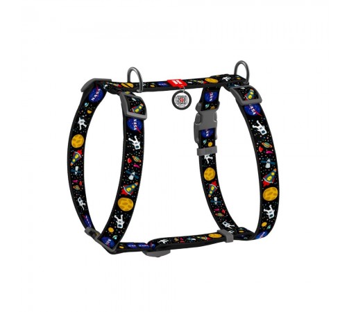 Шлея для собак Collar Nylon H-подібна S - чорний