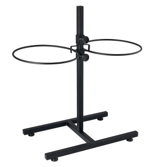 Стійка під миски Природа 2 x 2,8 л / 23 см, h=50 см (чорна)