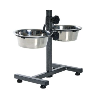 Стійка з мисками для собак Trixie 2 x 750 мл / 15 см, h=27 см