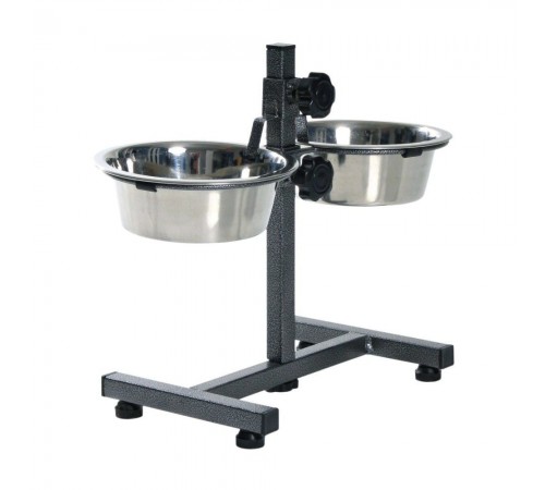 Стійка з мисками для собак Trixie 2 x 750 мл / 15 см, h=27 см