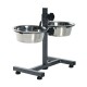 Стійка з мисками для собак Trixie 2 x 750 мл / 15 см, h=27 см