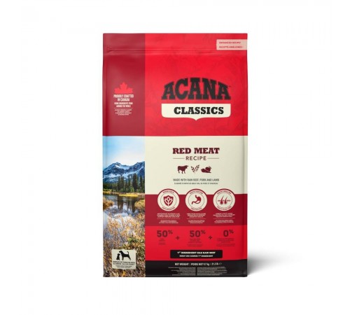 Сухий корм для собак Acana Classics Red Meat Recipe 9,7 кг - асорті