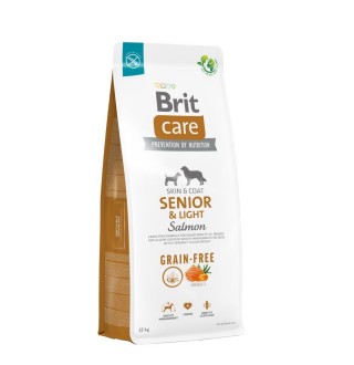 Сухий корм для собак Brit Care Dog Grain-free Senior & Light 12 кг - лосось