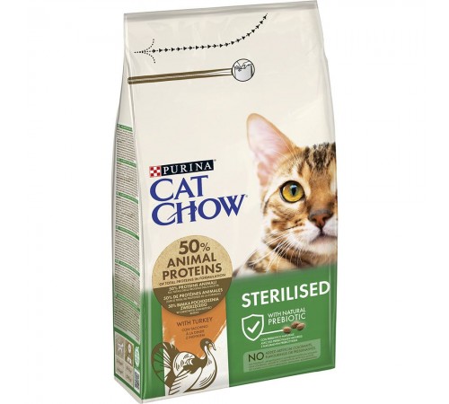 Сухий корм для котів Cat Chow Sterilized 1,5 кг - індичка