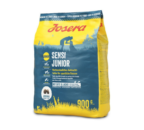 Сухий корм для собак Josera Sensi Junior 900 г - качка та лосось