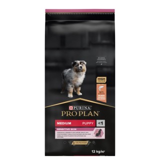 Purina Pro Plan Medium Puppy Sensitive Skin - сухий корм для цуценят середніх порід схильних до алергії, 12кг