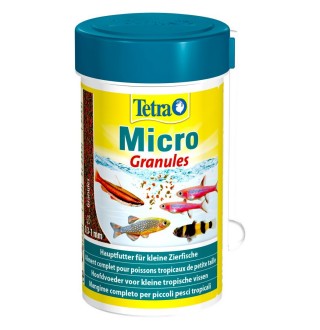 Сухий корм для дрібних акваріумних риб Tetra в гранулах «Micro Granules» 100 мл (для всіх акваріумних риб)