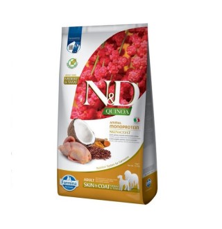 Farmina N&D Quinoa Skin&Coat Adult Medium & Maxi - сухий корм-дієта з перепелом та кіноа для середніх та великих порід собак з харчовою алергією, 2,5кг