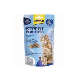 Вітамінні ласощі для котів GimCat Nutri Pockets Тунець + Мультивітамін 60 г