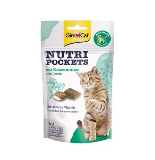 Вітамінні ласощі для котів GimCat Nutri Pockets Котяча м'ята + Мультивітамін 60 г