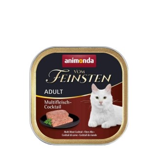 Animonda Vom Feinsten Adult Multifleisch-Coctail - консервований корм у вигляді паштету з м'ясним мультикоктейлем для дорослих котів, 100г