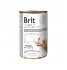 Вологий корм для собак Brit VetDiets Joint & Mobility для підтримки здоров'я суглобів, 400 г (оселедець і горошок)