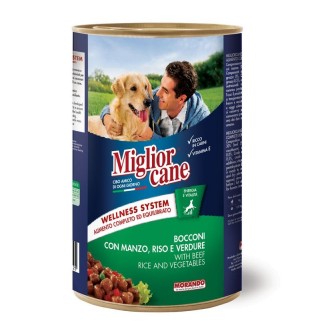 Вологий корм для собак Miglior cane 1,25 кг - яловичина, овочі та рис