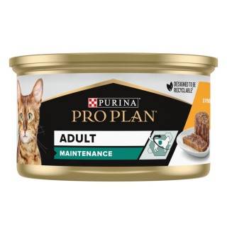 Purina Pro Plan Adult Chicken Cat - консервований корм шматочки в паштеті з куркою для дорослих котів, 85г