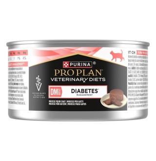 Purina Pro Plan Veterinary Diets DM ST/OX Diabetes Managment - консервований корм котів які хворіють на цукровий діабет, 195г