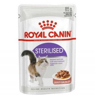 Royal Canin Sterilised Gravy pouch - вологий корм шматочки у соусі для дорослих стерилізованих котів, 85г