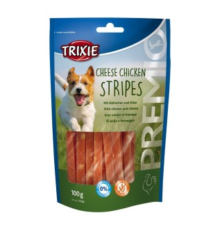 Ласощі для собак Trixie PREMIO Chicken Cheese Stripes 100 г (курка та сир)