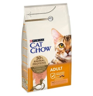 Purina Cat Chow Adult Duck - сухий повнораціонний корм з качкою для дорослих котів, 1,5кг