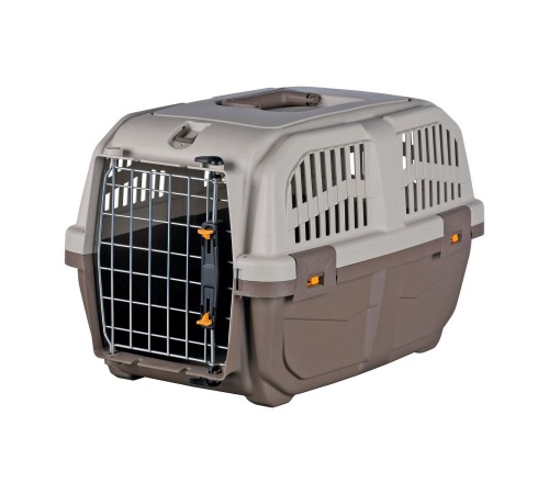 Контейнер-переноска для собак та котів вагою до 12 кг Trixie «Skudo 1» 30 x 32 x 49 см (коричнева)