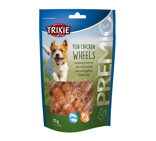 Ласощі для собак Trixie PREMIO Fish Chicken Wheels 75 г (курка та риба)