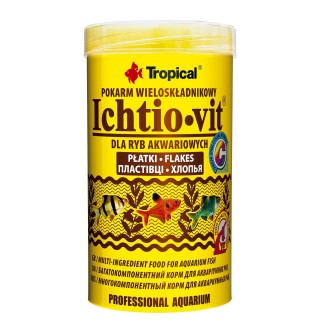 Сухий корм для акваріумних риб Tropical в пластівцях «Ichtio-Vit» 250 мл (для всіх акваріумних риб)