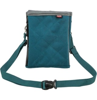 Сумка для ласощів Trixie «Twin» 15х18х2,5 см - синьо-зелена