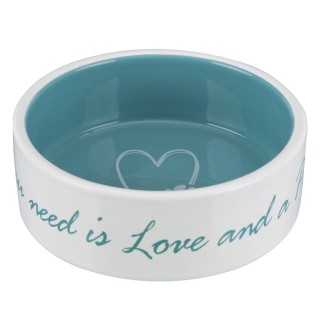 Миска керамічна Trixie «Pet's Home» 800 мл / 16 см (бірюзова)