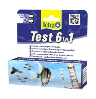 Набір індикаторних тестів для води Tetra «Test 6in1» 25 шт.