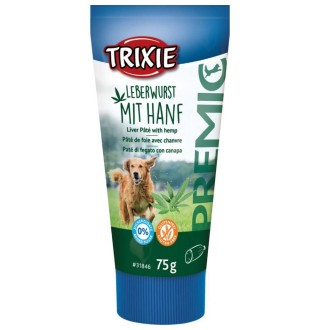 Ласощі для собак Trixie Печінковий паштет 75 г - конопля