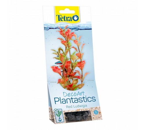 Декорація для акваріума Tetra DecoArt Plantastics рослина з обважнювачем «Red Ludwigia» L 30 см (пластик)