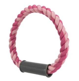 Іграшка для собак Trixie Кільце плетене з пластиковою ручкою d=30 см (текстиль, кольори в асортименті)