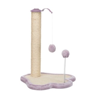 Дряпка - стовпчик Trixie Junior лапа з іграшками 40 см / 38 см / 50 см (бузкова)