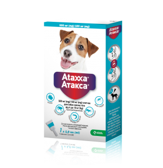 Ataxxa by KRKA - Атакса краплі від бліх, кліщів і комарів для собак, 4-10кг