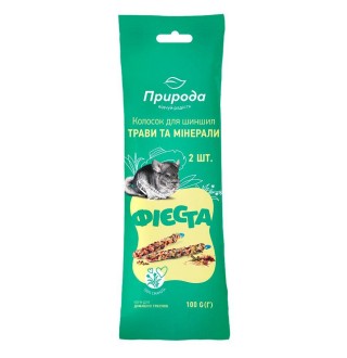 Ласощі для шиншил Природа Фієста «Колосок» 100 г / 2 шт. (мультимінерал)