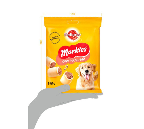 Ласощі для собак Pedigree Markies 150 г - курка