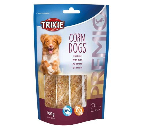 Ласощі для собак Trixie PREMIO Corn Dogs 100 г (качка)
