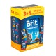 Набір вологого корму для котів Brit Premium pouch 3+1 шт х 100 г - асорті