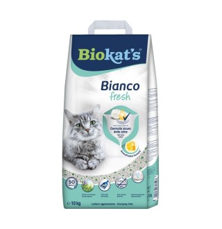 Наповнювач для котячого туалету Biokat's Bianco Fresh 10 кг - бентонітовий