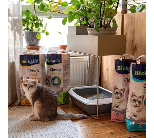 Наповнювач для котячого туалету Biokat's Classic 3in1 Fresh 18 кг - бентонітовий