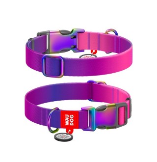 Нашийник для собак Collar Waudog Nylon Recycled S - фіолетовий
